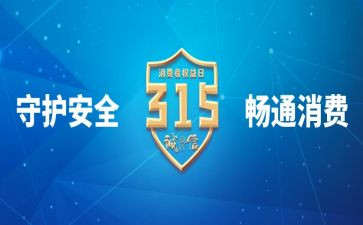 315晚会个人总结6篇