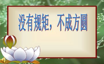 无规矩不成方圆800字作文7篇