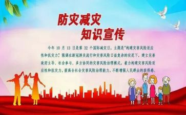防灾减灾宣传总结8篇